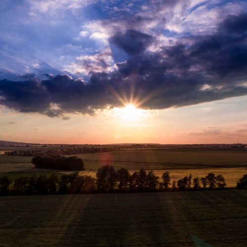 Sonnenuntergang bei Süpplingenburg