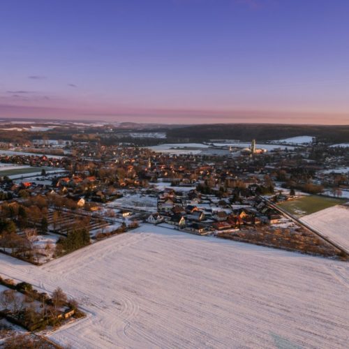 Grasleben verschneit