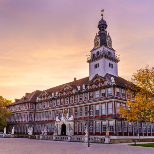 Schloss Wolfenbüttel zum Sonnenuntergang